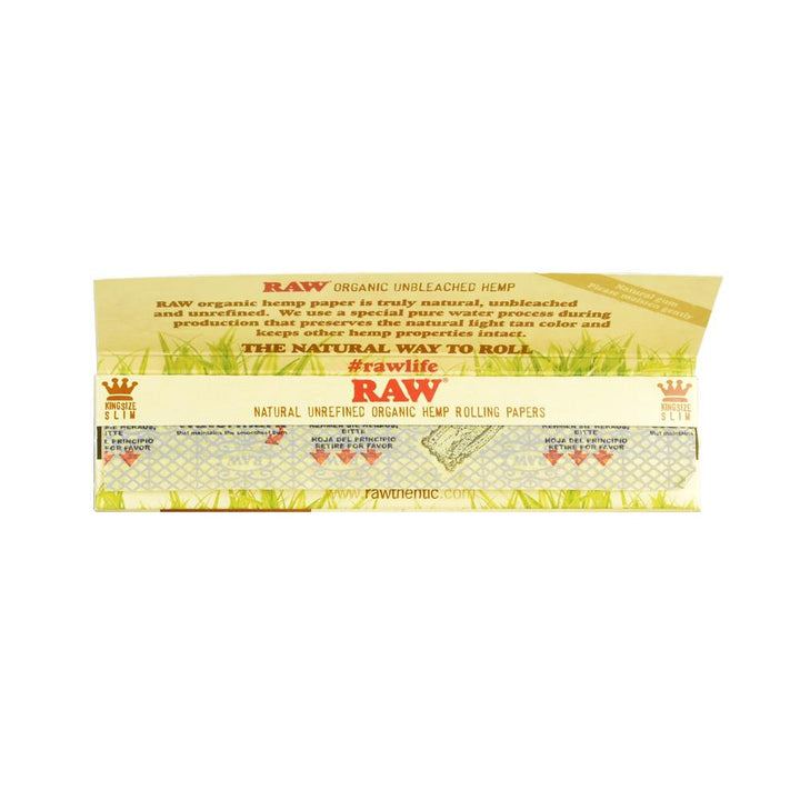 RAW Certified Organic Hemp Rolling Sheets