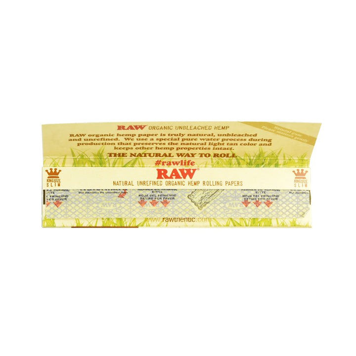 RAW Certified Organic Hemp Rolling Sheets