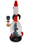 Heavy Duty Rocket Design Glass Water Pipe