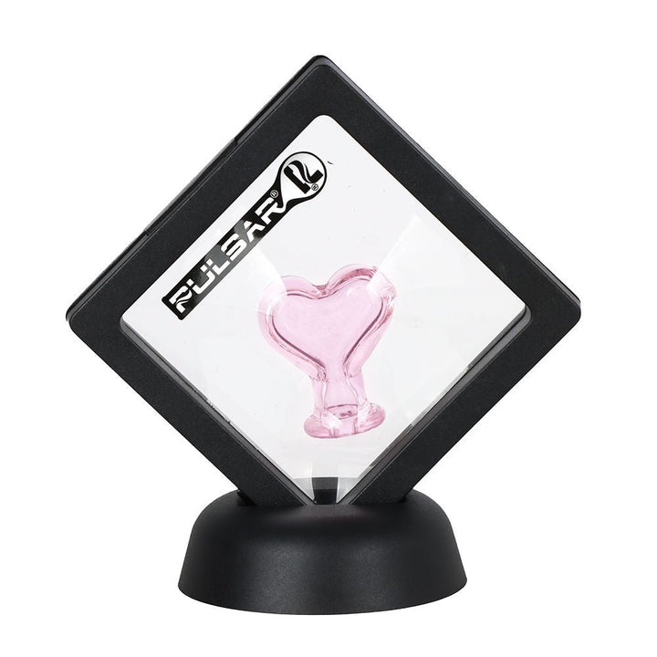 Pulsar Red Heart Glass Mouthpiece for Puffco Pivot