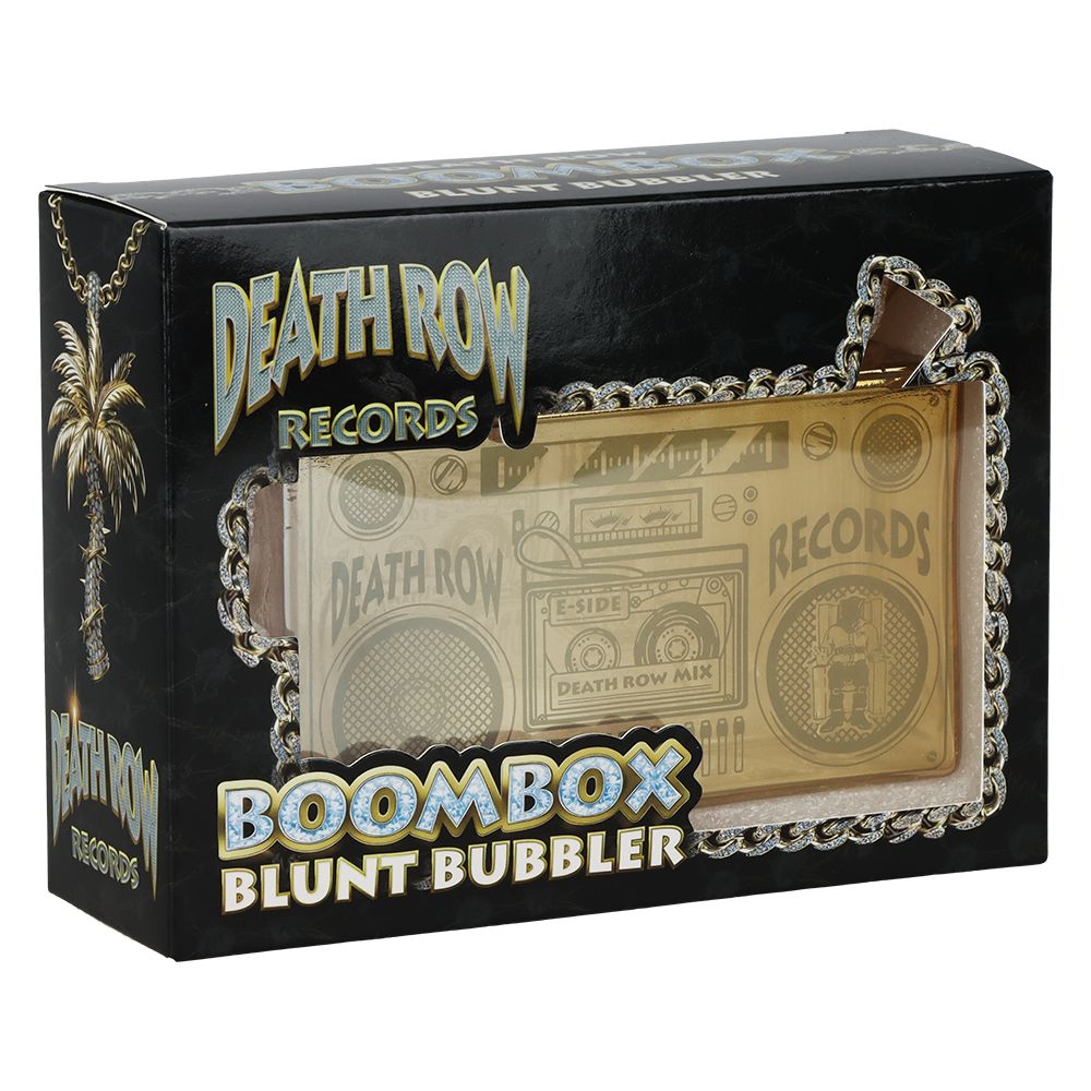 Death Row Boom Box Glass Blunt Bubbler