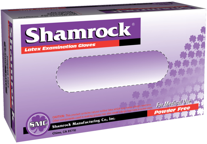 Shamrock Powder-Free Latex Gloves - 10-Pack