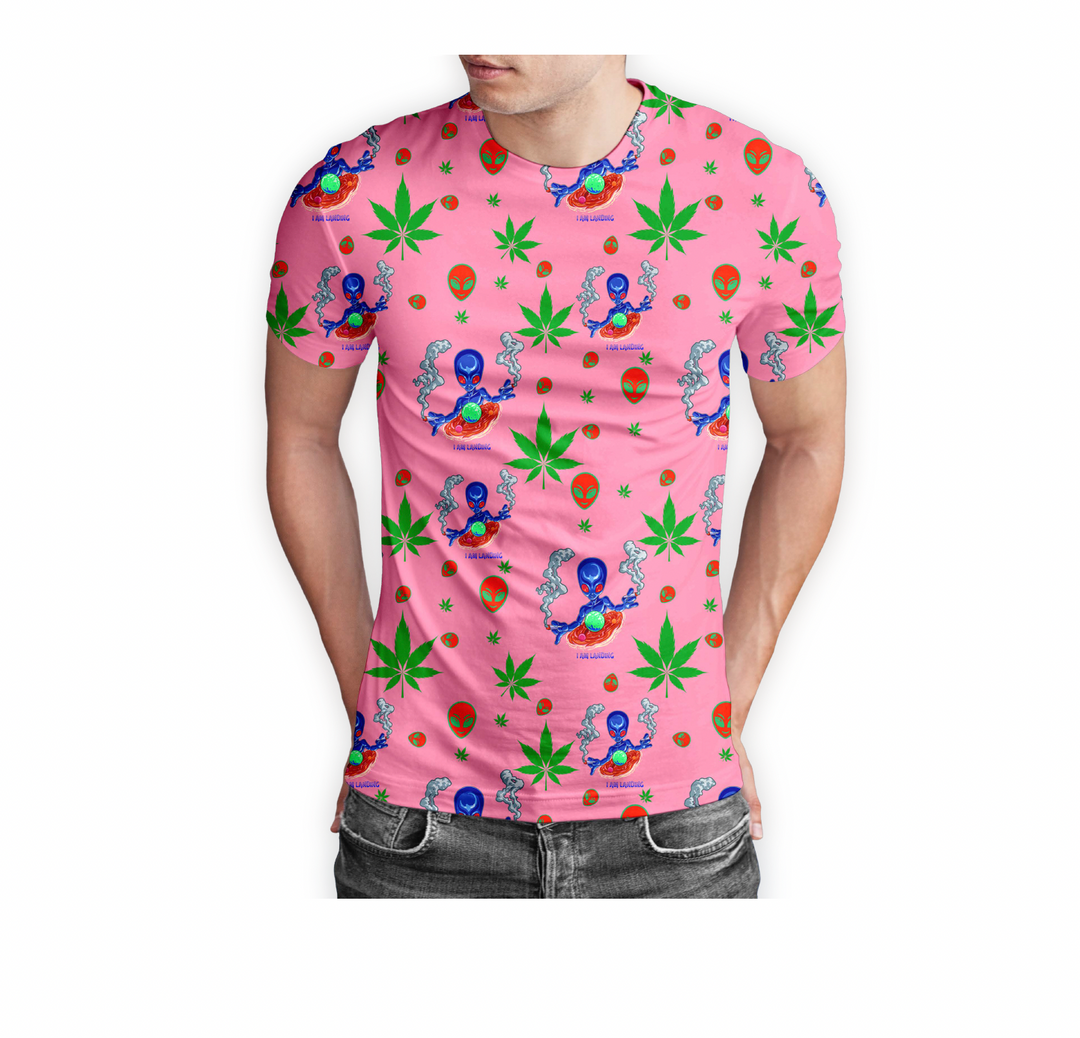Bold Pink Alien Tee Shirt - 5 Pack