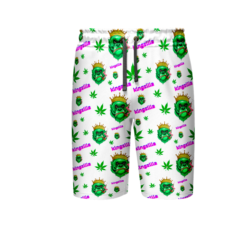 Kingzilla Leaf Print Shirt & Shorts Bulk Set