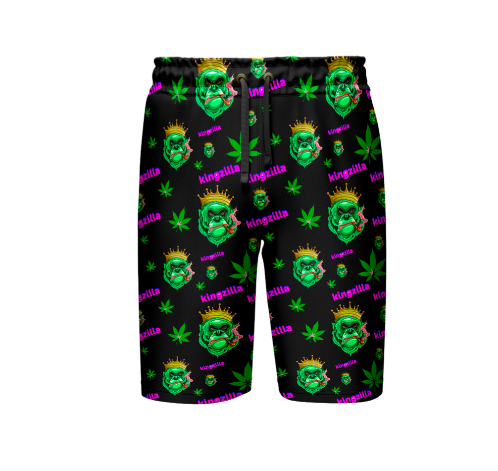 Kingzilla Leaf Black Shirt & Short Set - 5 Size Pack