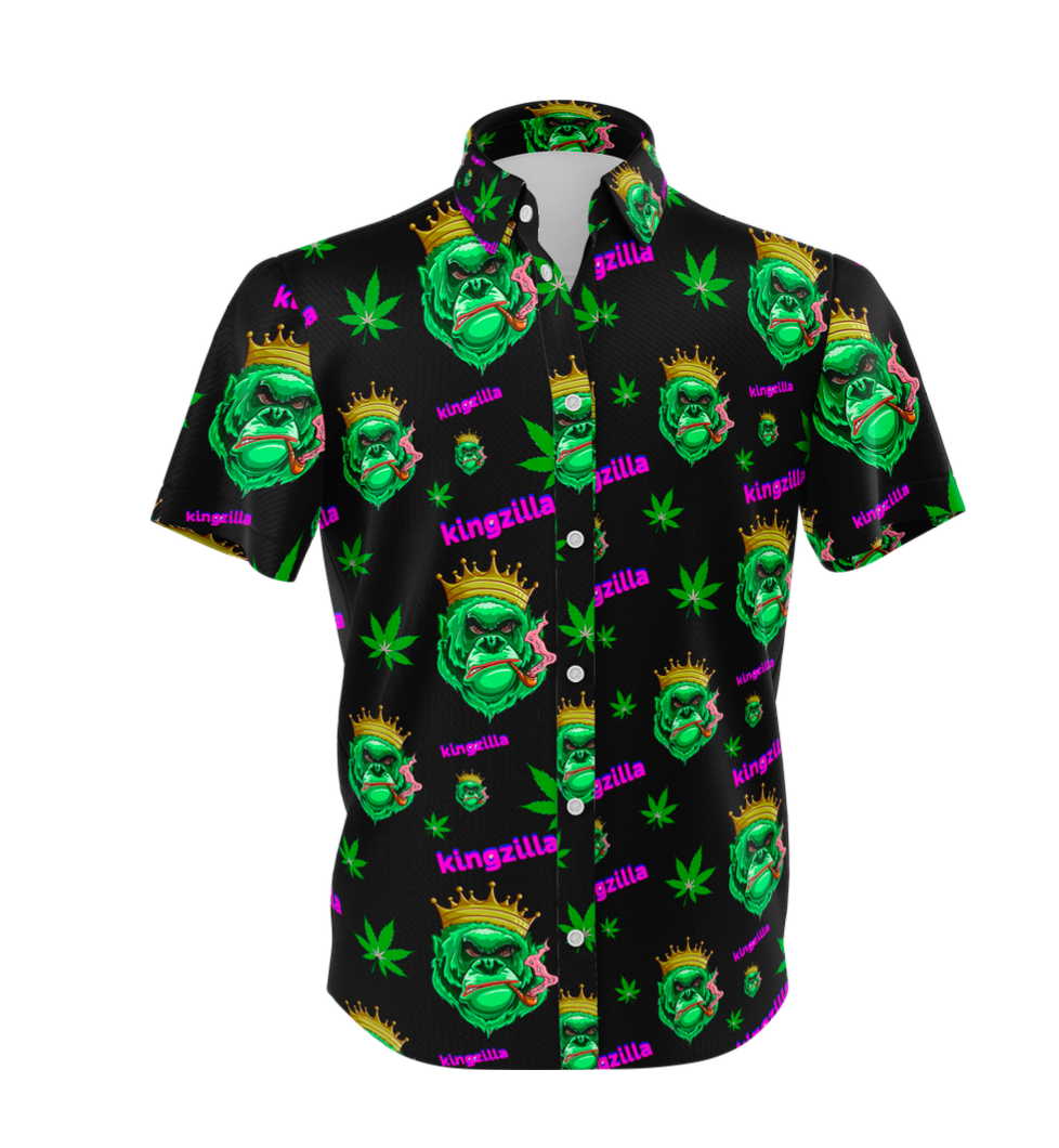 Kingzilla Leaf Black Shirt & Short Set - 5 Size Pack