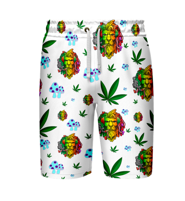 Lion Leaf Graphic Shirt & Shorts Set - 5 Sizes
