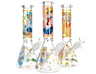 10 Inch Glow Moon Beaker Water Pipe with 14mm Bowl