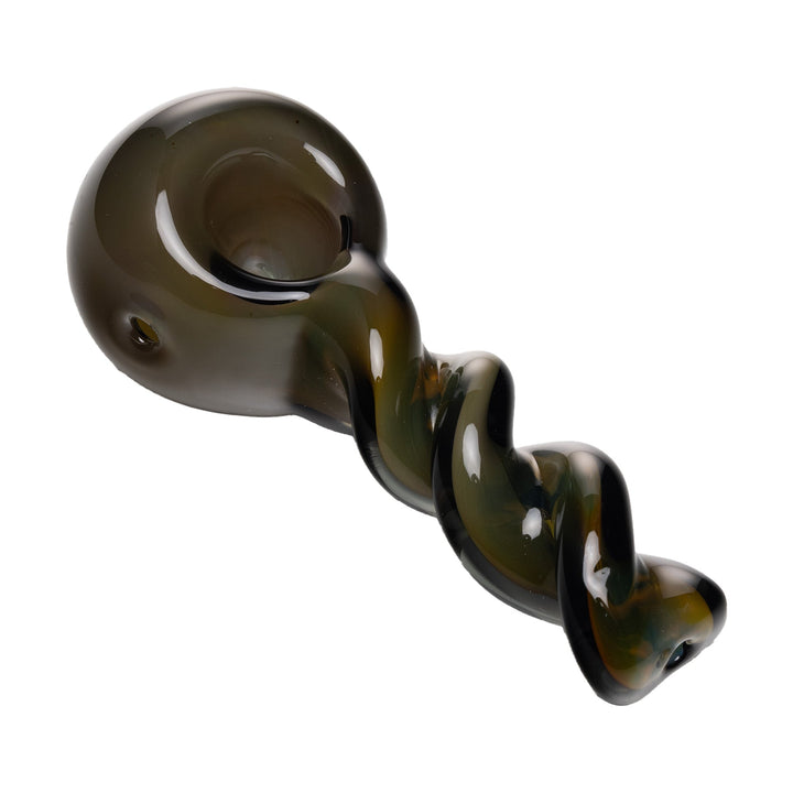 Twist Design Borosilicate Spoon Pipe
