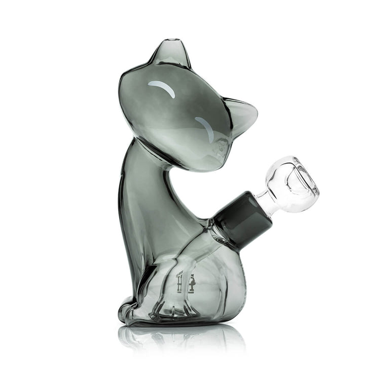Alley Cat Themed Borosilicate Glass Water Pipe