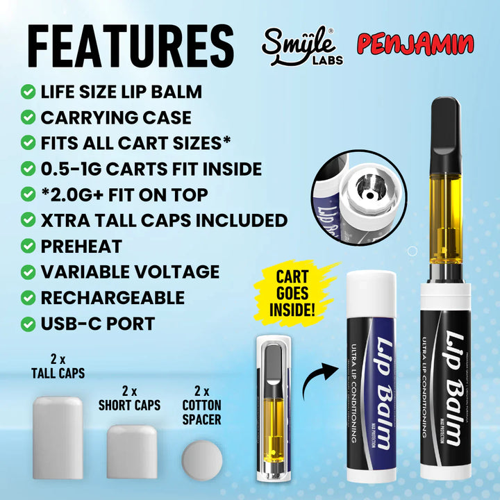 Smyle Labs Lip Balm Style Cartridge Battery