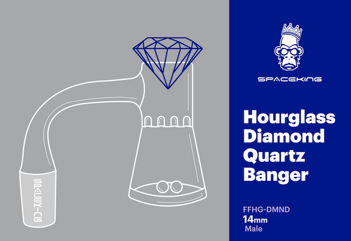 Space King Hourglass Banger Kit with Diamond Cap