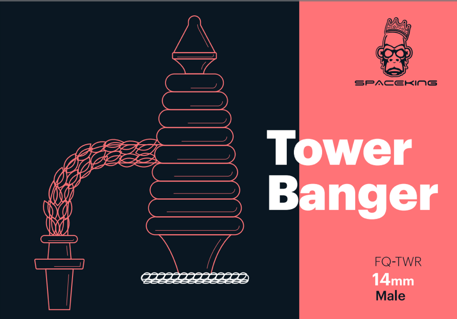 Premium Quartz Tower Banger Kit with Pearls