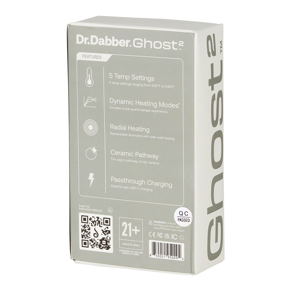 Dr. Dabber Ghost2 Concentrate Pen - Black 1000mAh