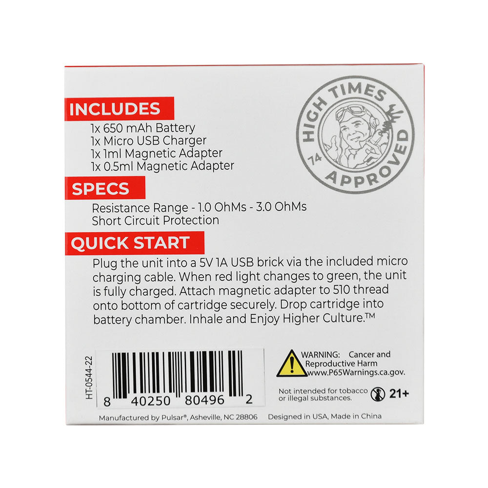 Pulsar Obi Auto-Draw 650mAh Vape Battery