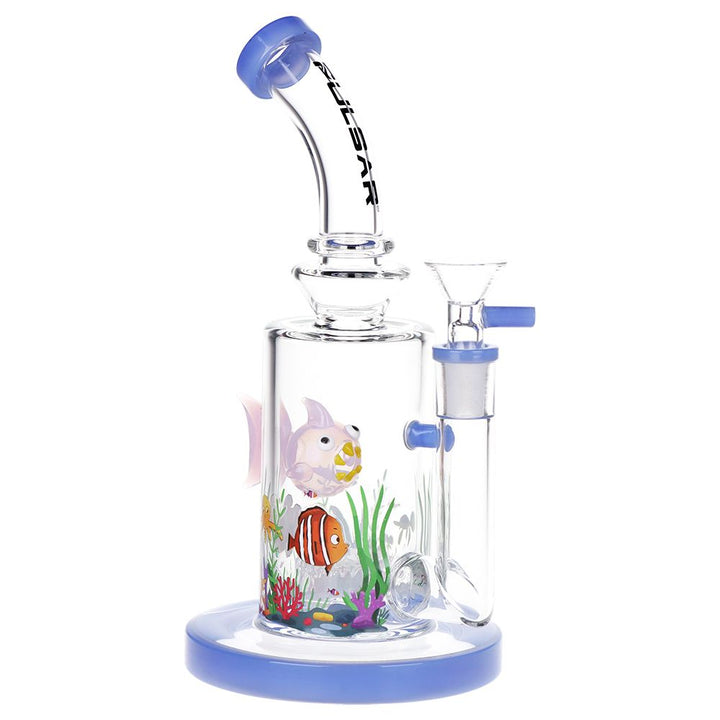 Pulsar 9-Inch Fish Design Glass Water Pipe