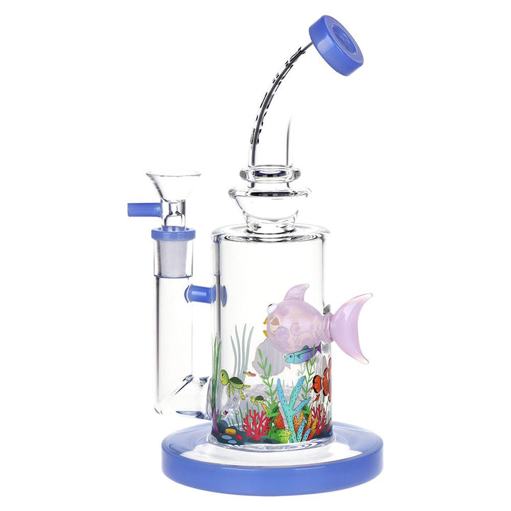 Pulsar 9-Inch Fish Design Glass Water Pipe