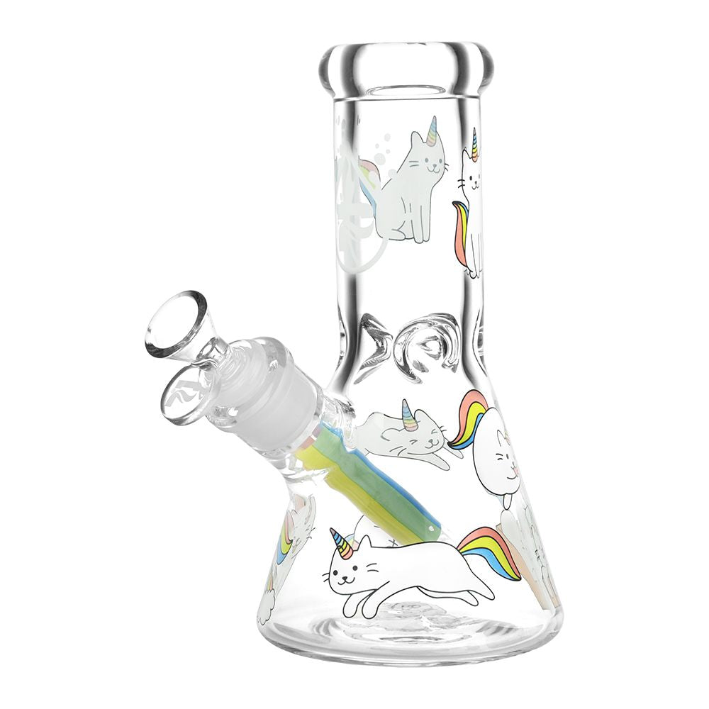 Caticorns Beaker Water Pipe - 8" Glass with Ice Catcher