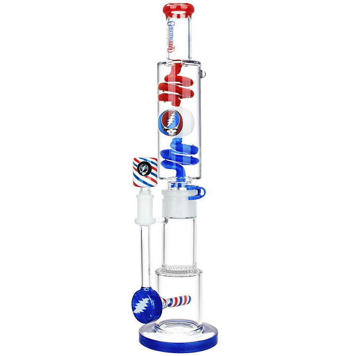 Grateful Dead Glycerin Freezable Water Pipe - 16 Inch