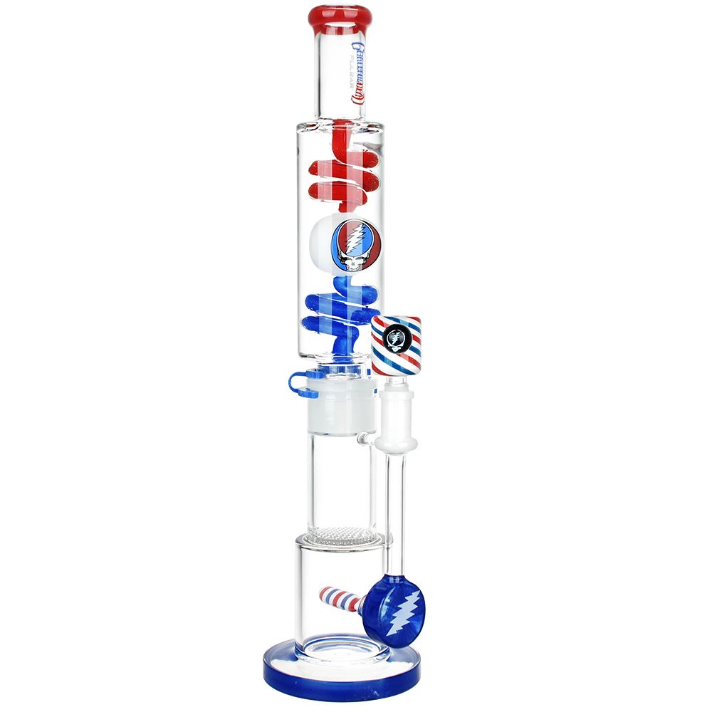 Grateful Dead Glycerin Freezable Water Pipe - 16 Inch