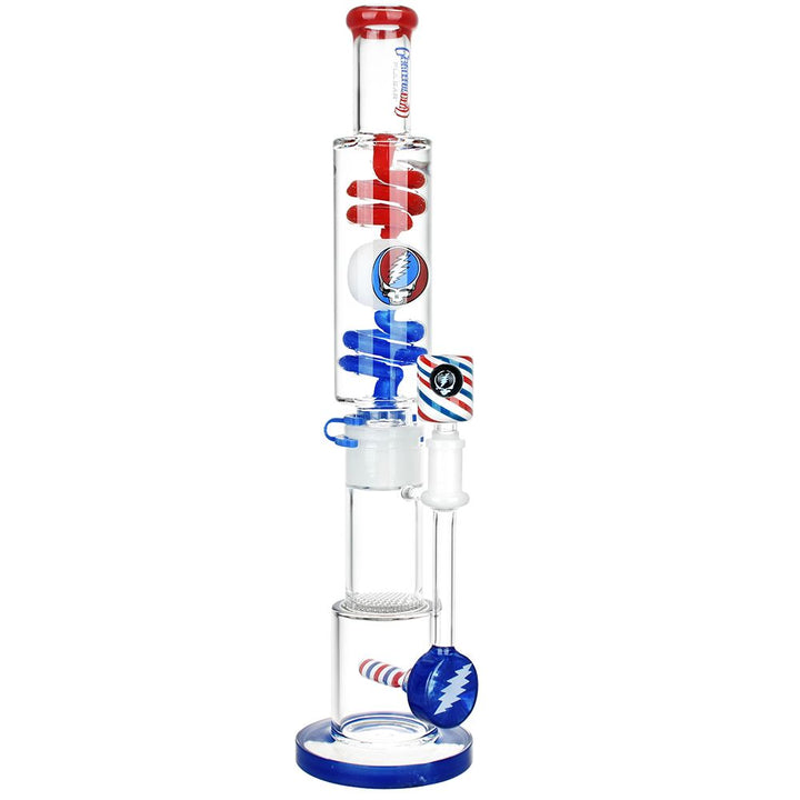 Grateful Dead Glycerin Freezable Water Pipe - 16 Inch