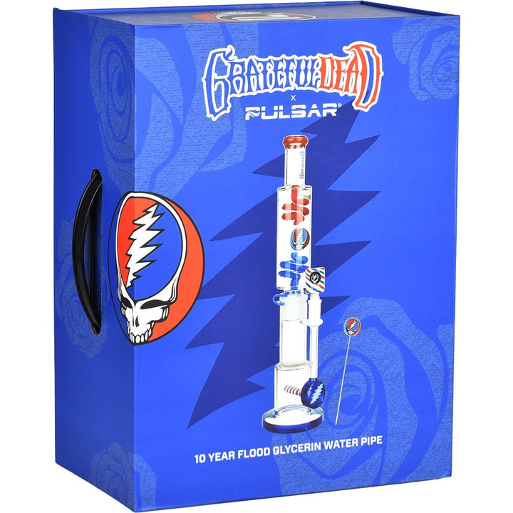 Grateful Dead Glycerin Freezable Water Pipe - 16 Inch