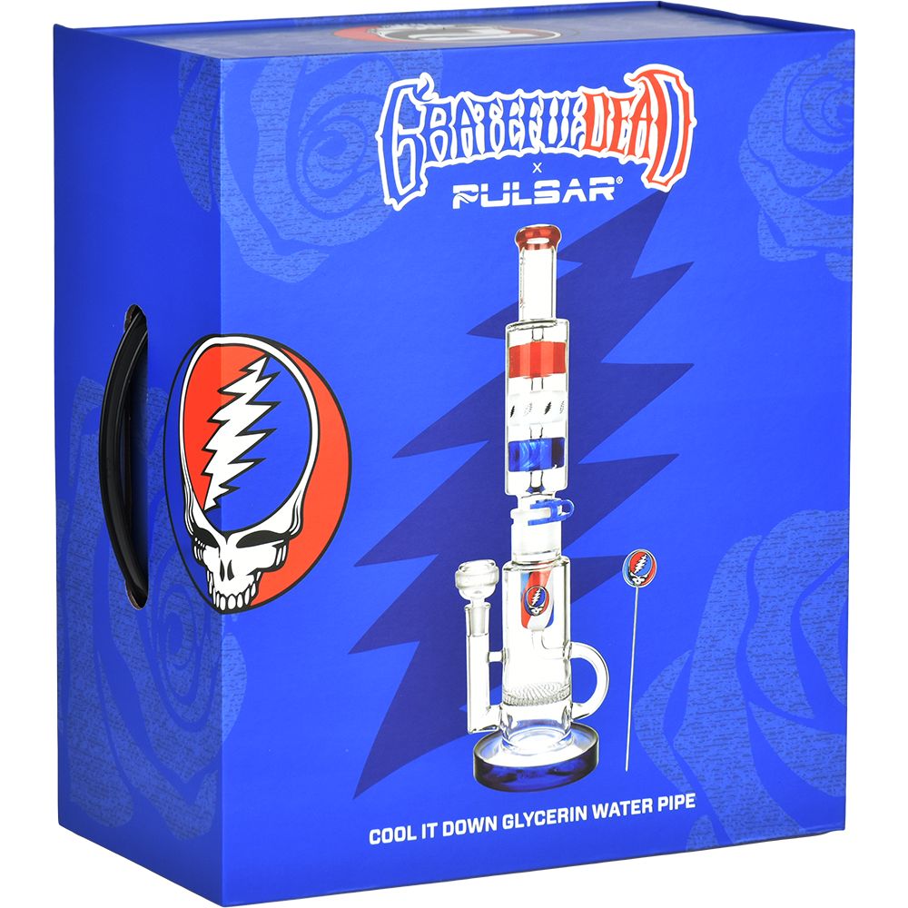 Grateful Dead 16.5" Freezable Glycerin Water Pipe