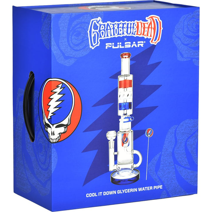 Grateful Dead 16.5" Freezable Glycerin Water Pipe