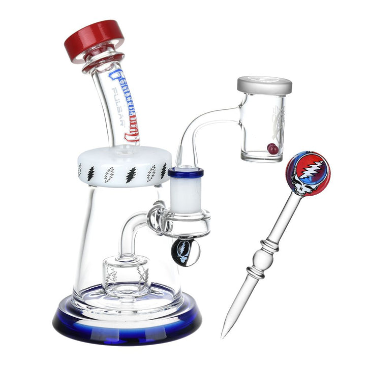 Grateful Dead Lightning Bell Dab Rig - 7.5 Inch
