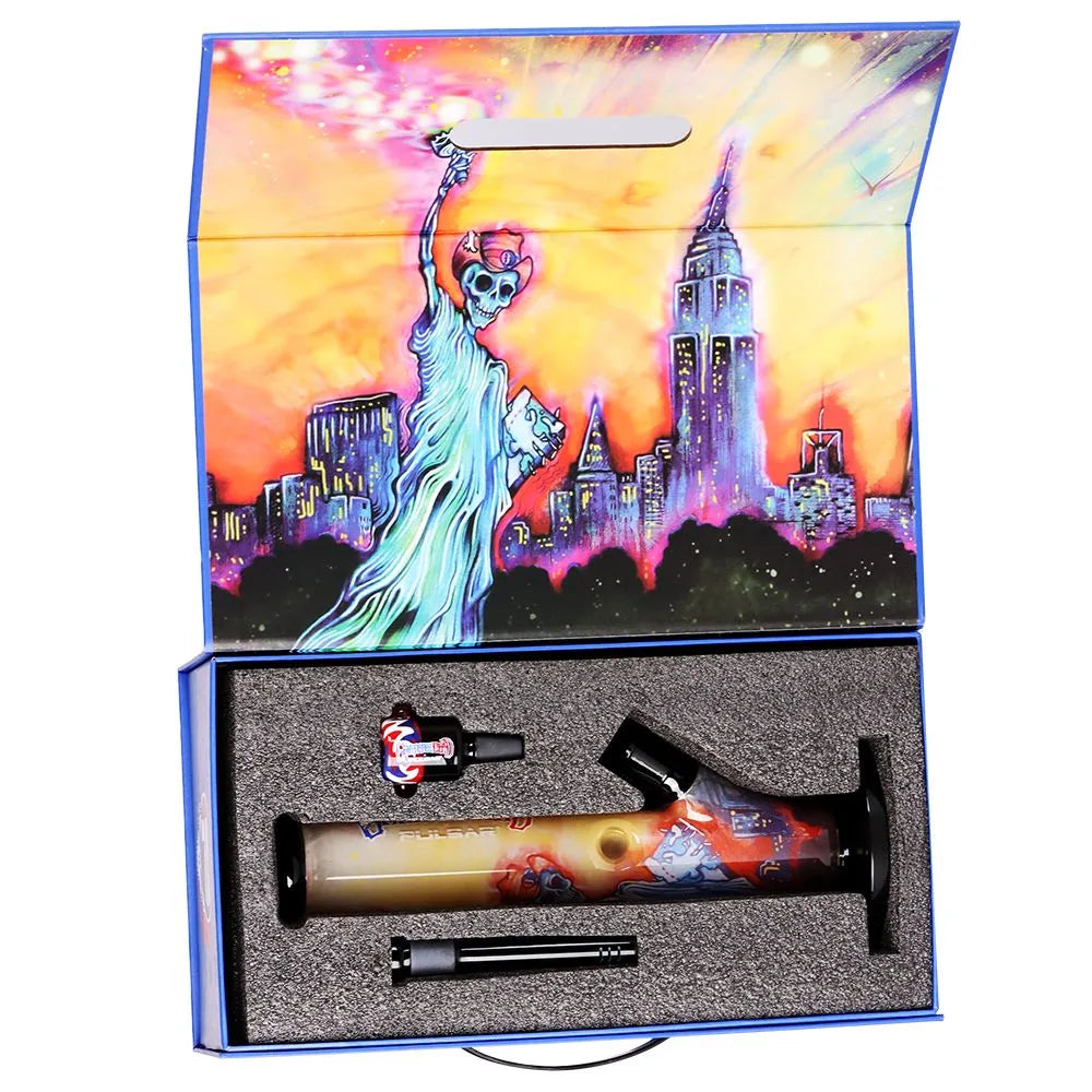 Grateful Dead x Pulsar Straight Tube Water Pipe