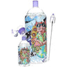 Artistic Spray Can Glass Water Pipe & Hand Pipe Duo
