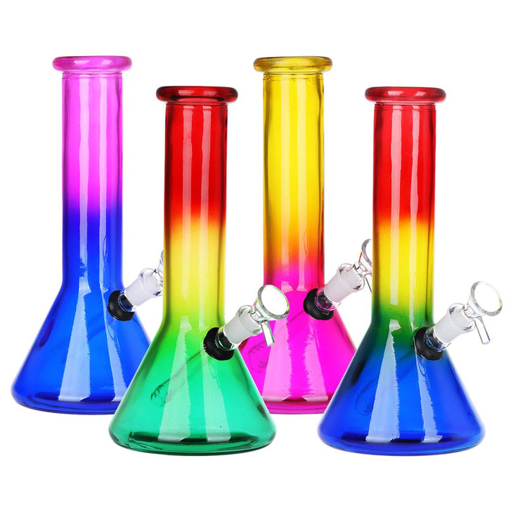 Ombre Beaker Water Pipe with Diffuser Downstem