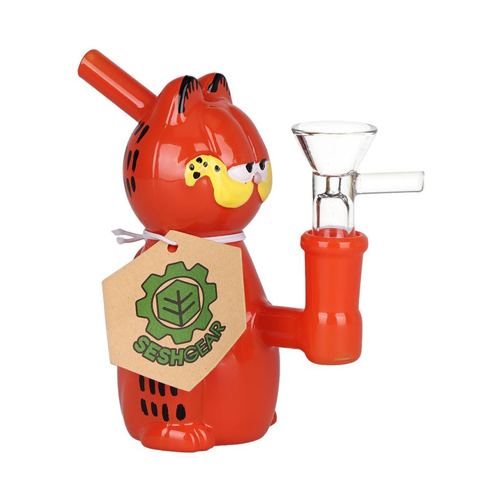 Sassy Cat Novelty Glass Water Pipe - 4.5 Inch