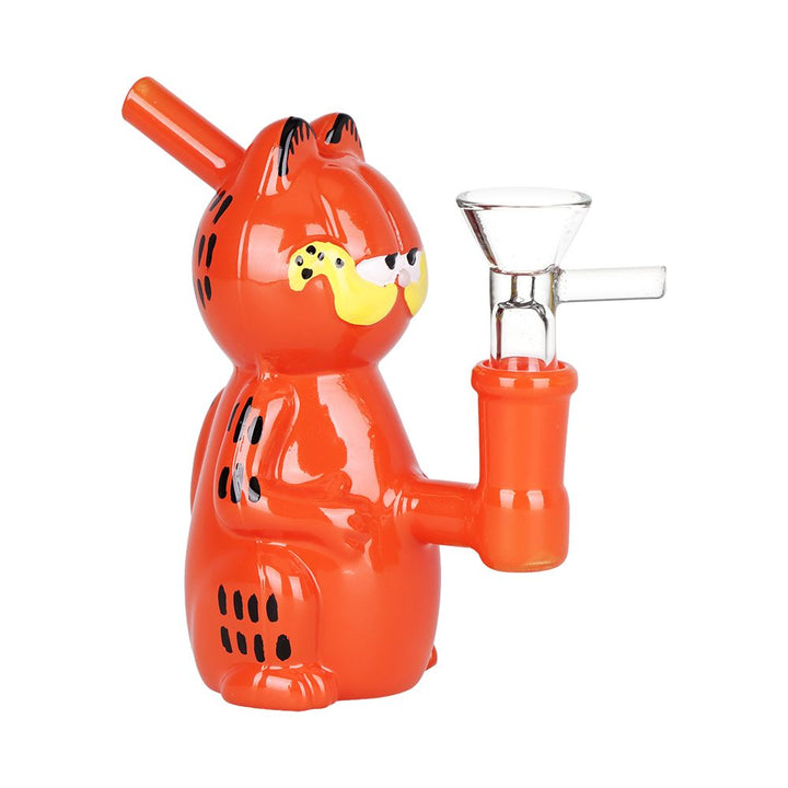 Sassy Cat Novelty Glass Water Pipe - 4.5 Inch