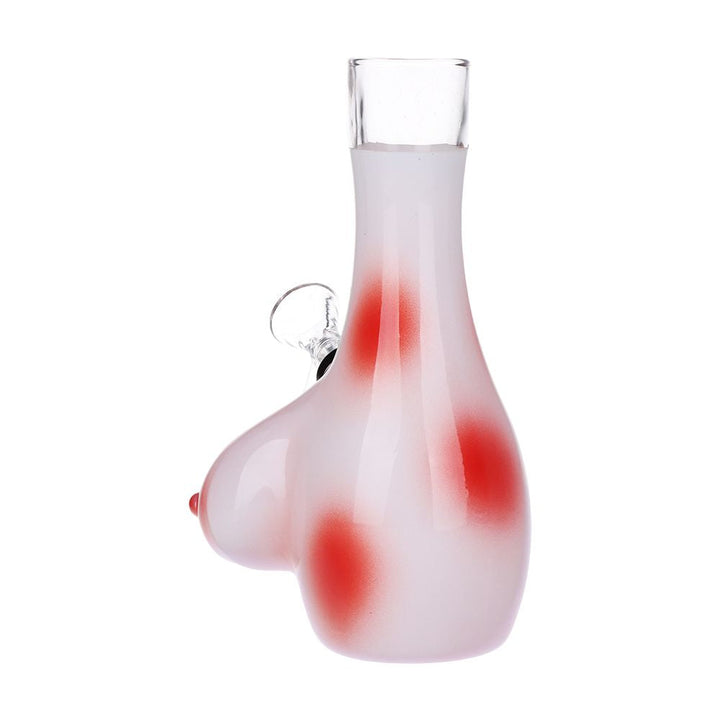 Buxom Bosom Novelty Glass Water Pipe 7.5in