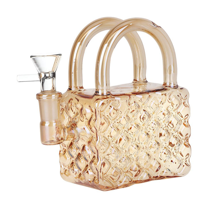 Stylish Handbag Glass Water Pipe - 5.25 Inch