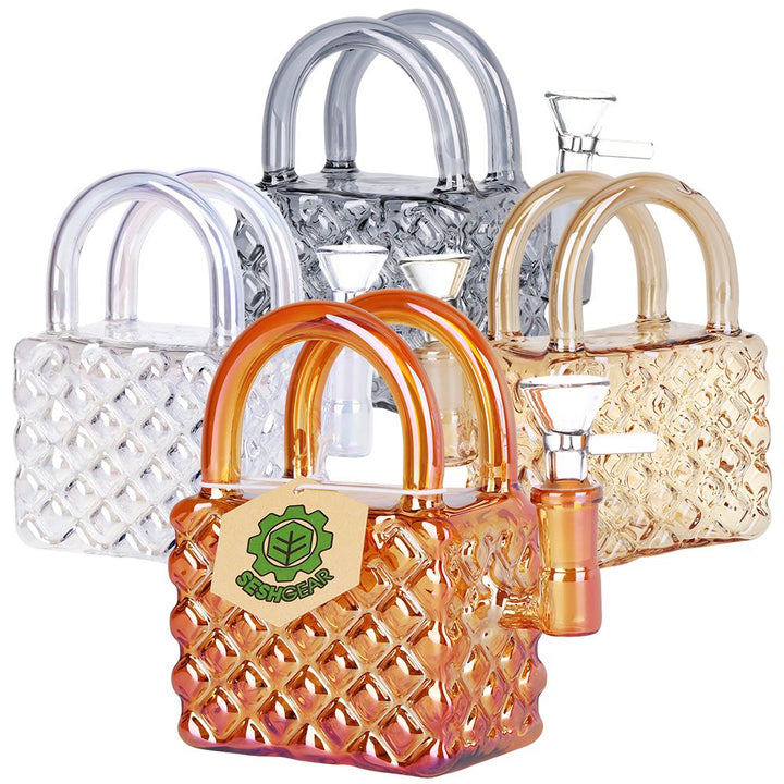 Stylish Handbag Glass Water Pipe - 5.25 Inch