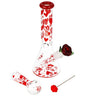 Hearts 'n' Roses Glass Pipe & Water Pipe Set