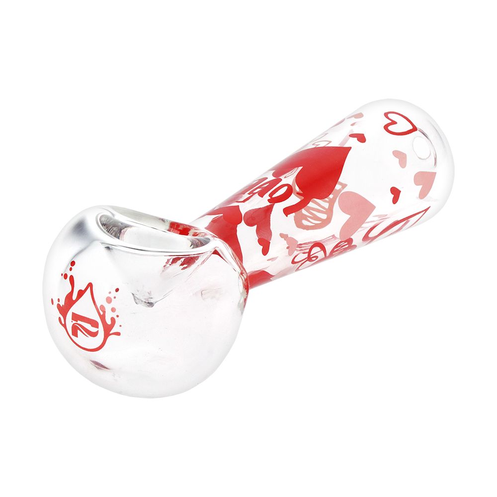Hearts 'n' Roses Glass Pipe & Water Pipe Set