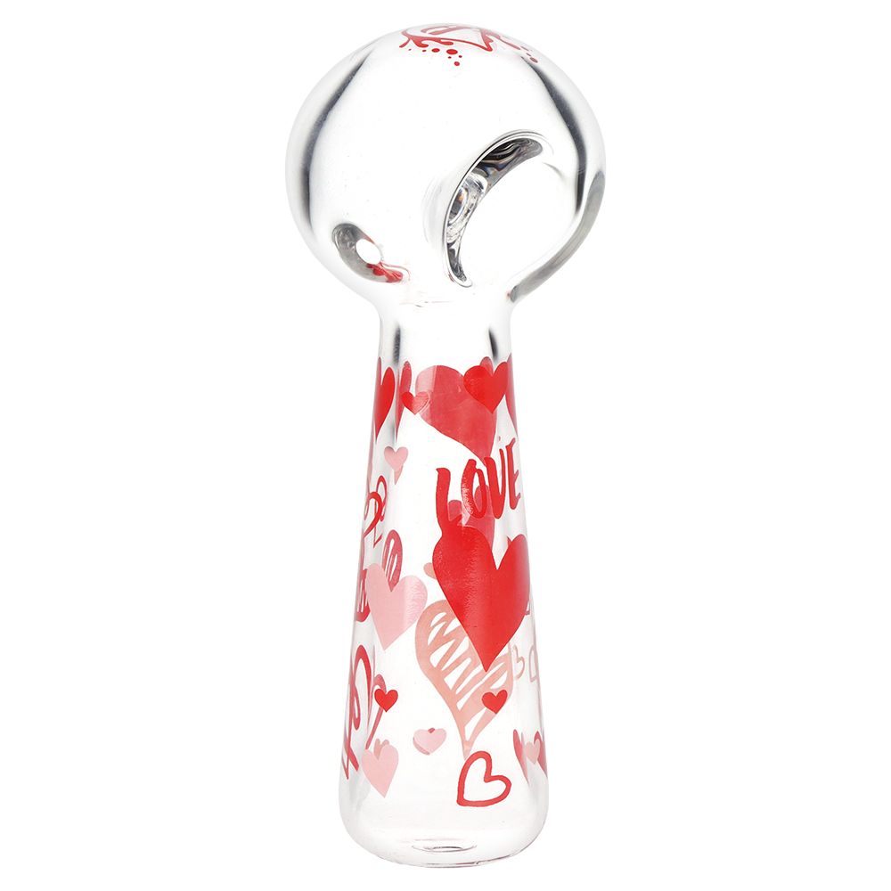 Hearts 'n' Roses Glass Pipe & Water Pipe Set
