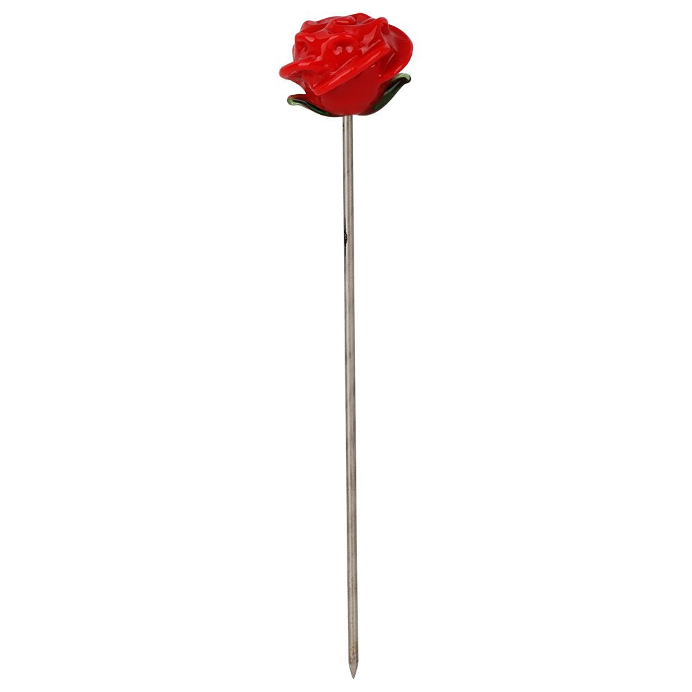Hearts 'n' Roses Glass Pipe & Water Pipe Set