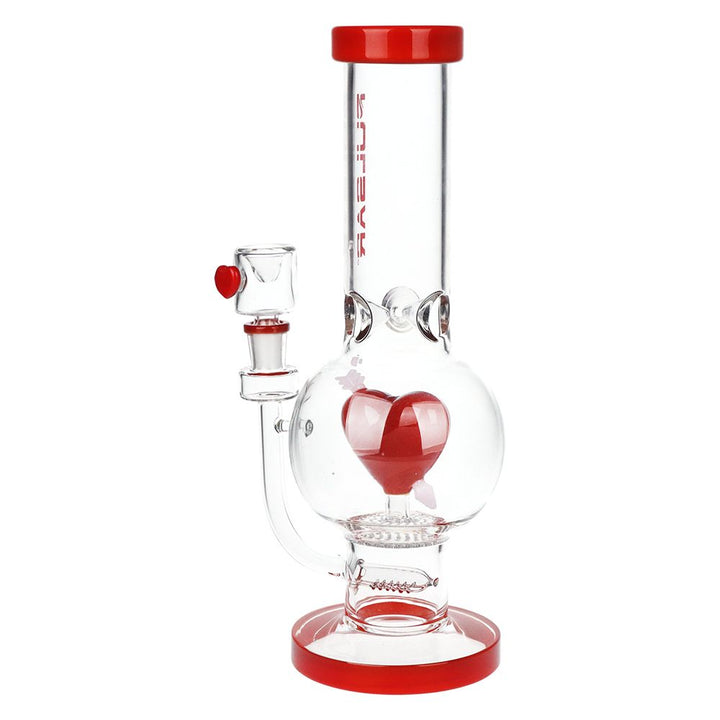 12" Bubble Base Water Pipe with Cupid's Heart