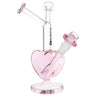 Pulsar 11" Heart Glass Water Pipe - Dual Use