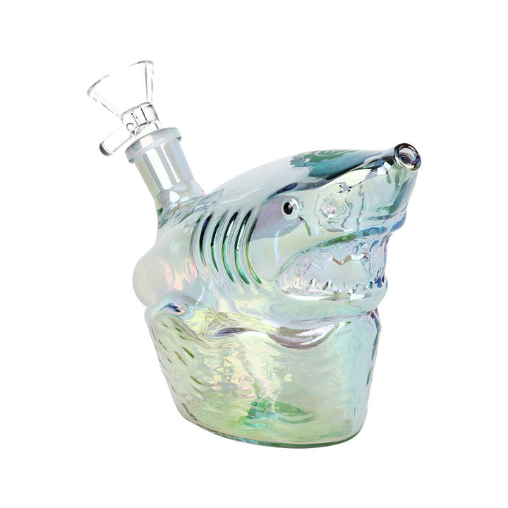 Electroplated Borosilicate Shark Water Pipe - 5.5 Inch