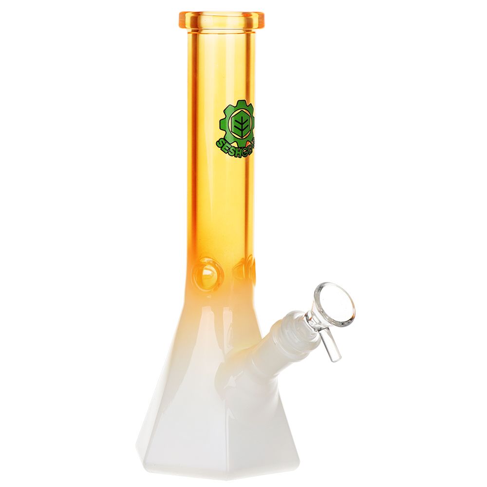 Prismatic Ombre Beaker Water Pipe - 10 Inch