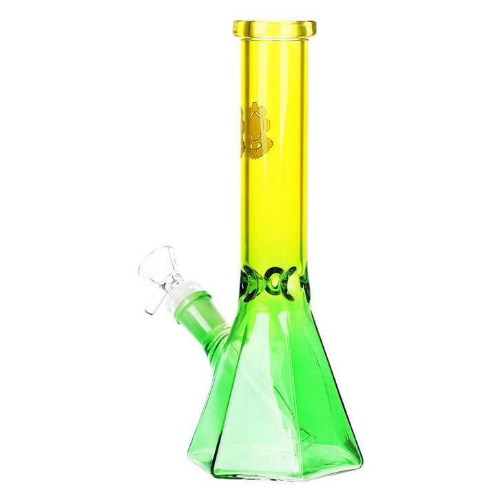 Prismatic Ombre Beaker Water Pipe - 10 Inch