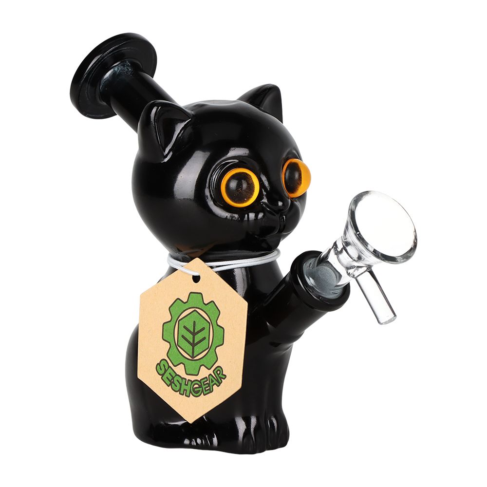 Mesmerizing Kitty Glass Water Pipe 2-Piece Set