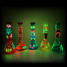 10 Inch Glow-in-Dark 3D Beaker Water Pipe