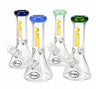 Colored Lip 10" Glass Beaker Water Pipe