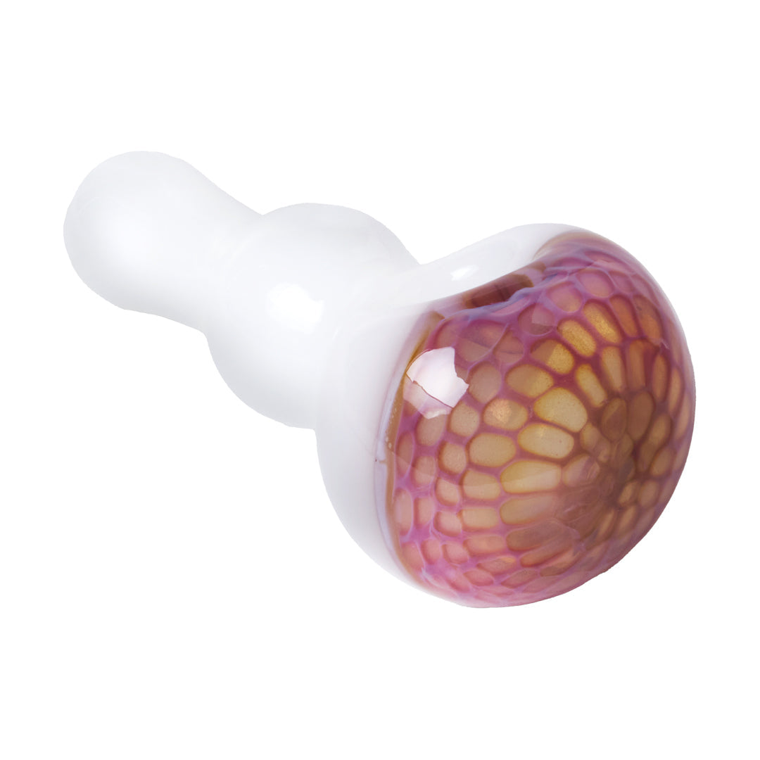Textured Grip Bubble Body Glass Hand Pipe